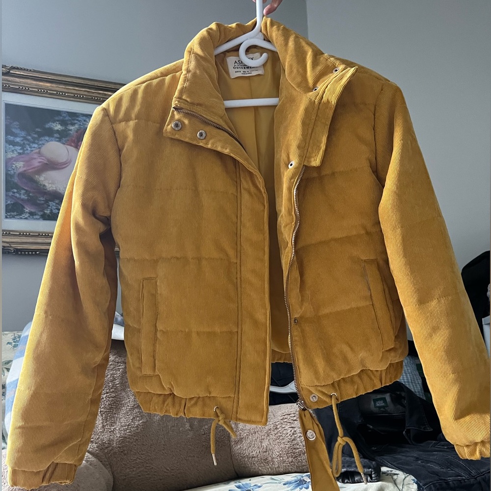 American Eagle Outfitters Golden Puffer Jacket